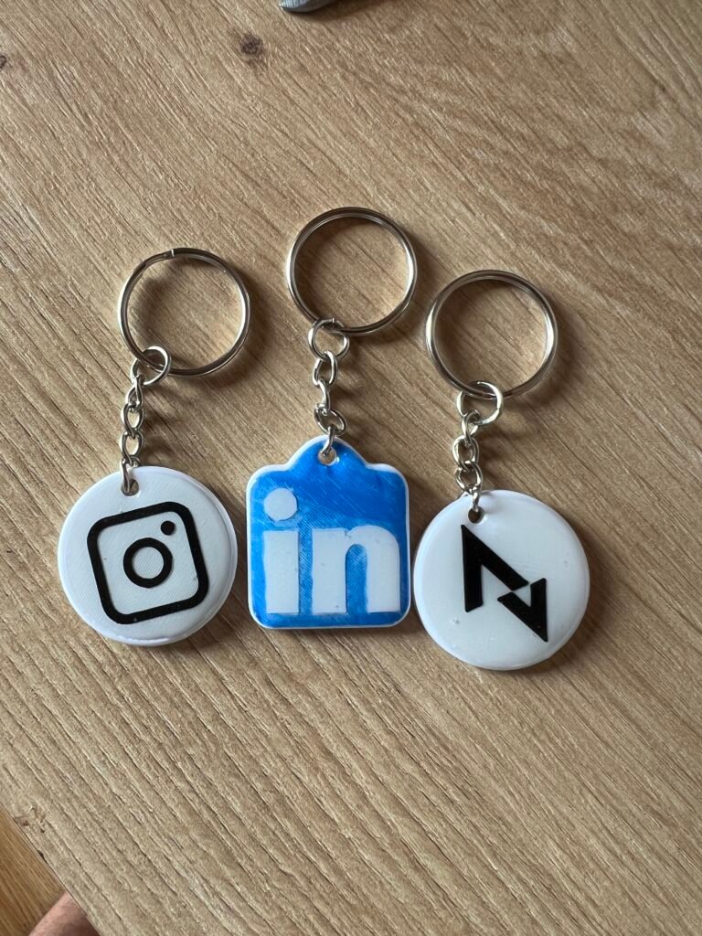 Keychain with NFC chip
